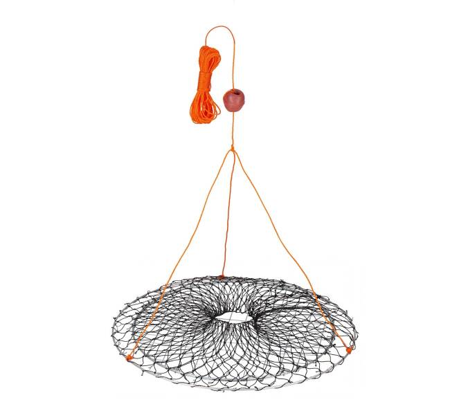 Dviejų žiedų krabų gaudyklė, 60 cm viršus, 50 cm apačia10