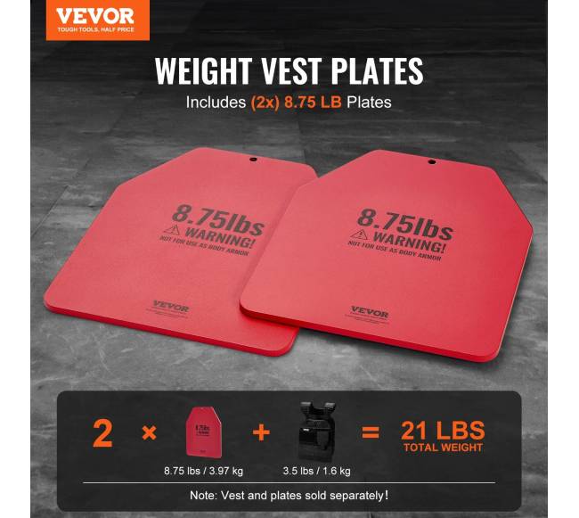 Svorinės liemenės plokštės 4 kg (pora)1