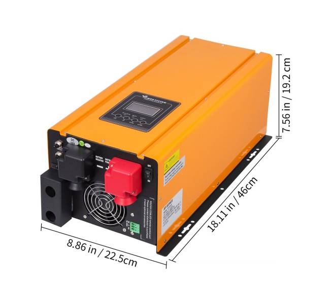 3000 W 12 V grynos sinusoidės keitiklis su įkrovikliu7