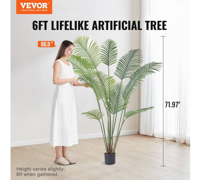 Dirbtinė palmė, 1,8 m aukščio, PE medžiaga1