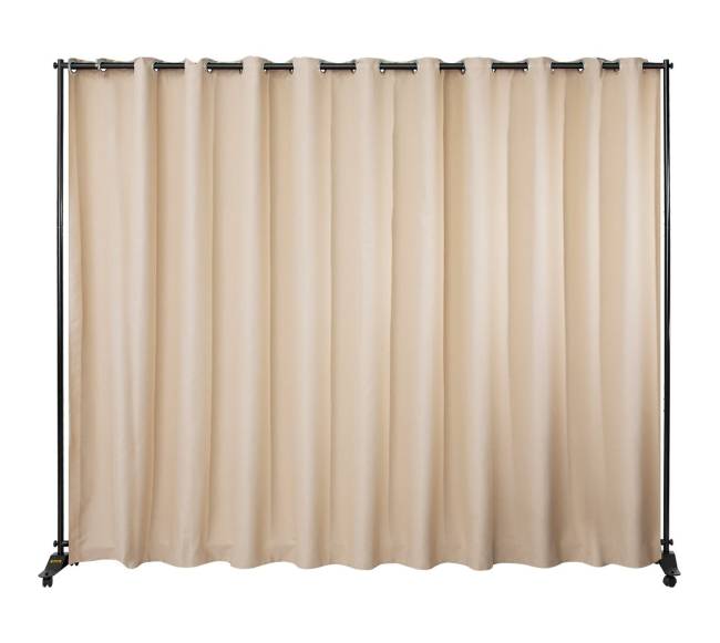 Užuolaidų skiriamasis stendas su ratukais8