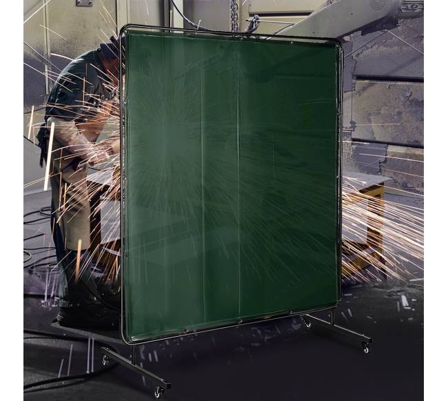 183 cm x 183 cm suvirinimo ekranas su rėmu7