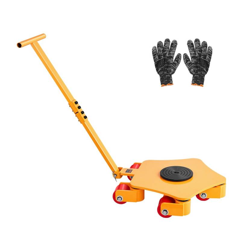 Įrengiamos ratukai su 3992 kg apkrova ir rankena0