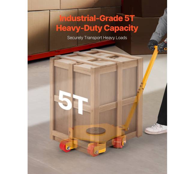 Įrengiamos ratukai su 3992 kg apkrova ir rankena1