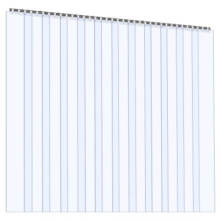 Skaidri PVC juostinė užuolaida 2,1 x 1,8 m0
