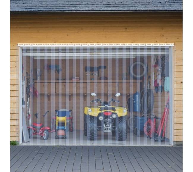 Skaidri PVC juostinė užuolaida 2,1 x 1,8 m7