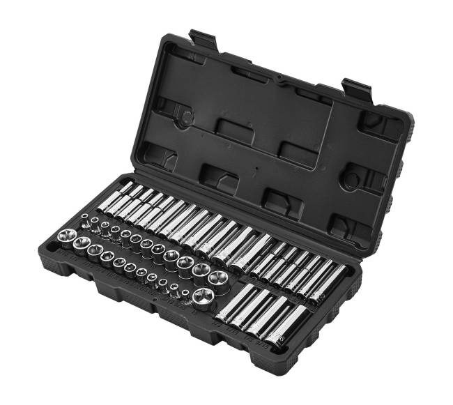 Galvučių rinkinys 46 dalių, 6,4 mm pavara8