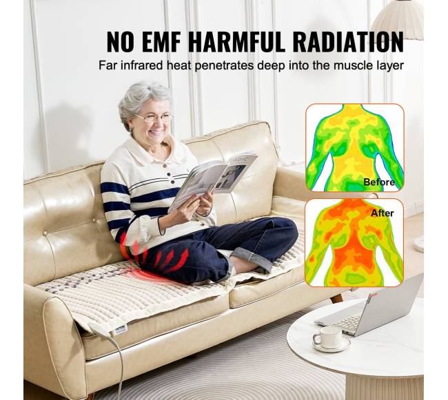 Infraraudonųjų spindulių šildymo kilimėlis su ametisto akmenimis2