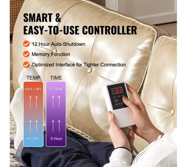 Infraraudonųjų spindulių šildymo kilimėlis su ametisto akmenimis4