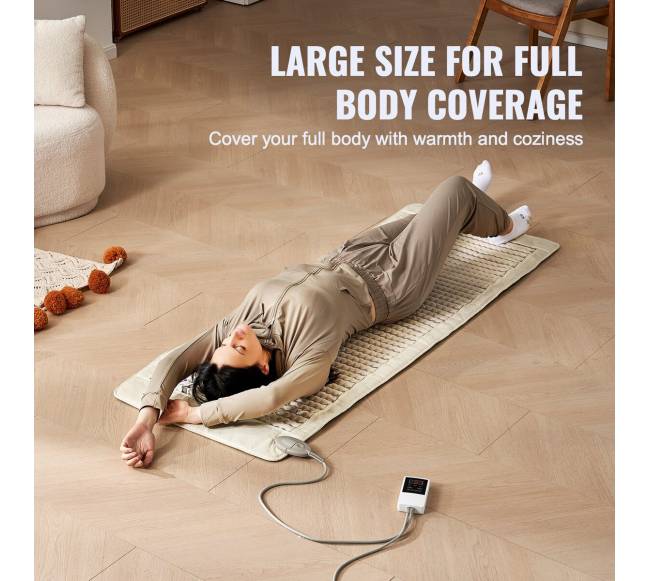 Infraraudonųjų spindulių šildymo kilimėlis su ametisto akmenimis5