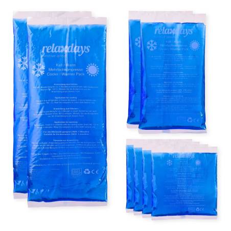 8 šaldančių gelinių kompresų rinkinys0