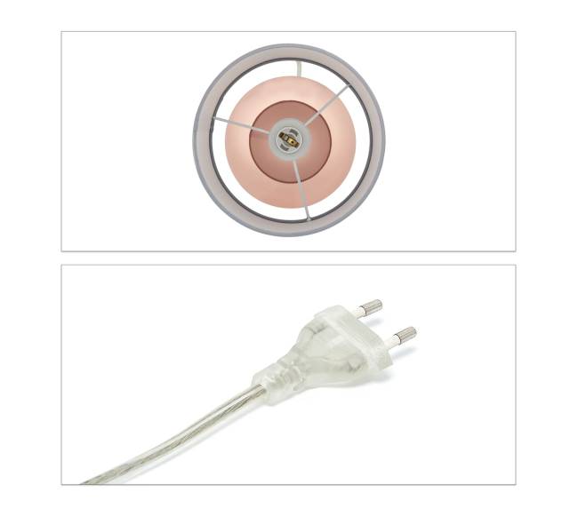 Prie lovos pastatoma lempa Touch8