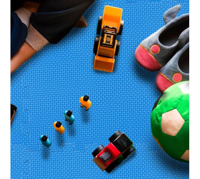 Sportinės grindų apsauginės kilimėliai iš 24 putplasčio dėlionės plytelių2