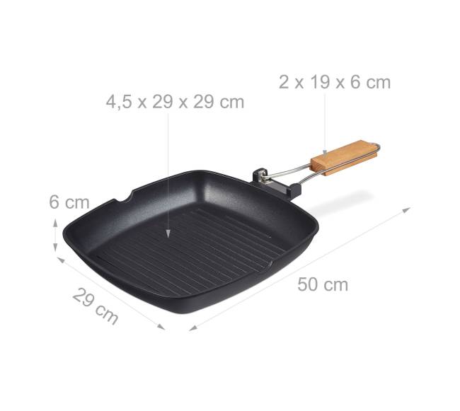 Grilio keptuvė su sulankstoma rankena3