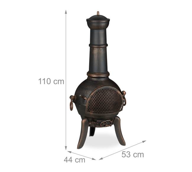 Ketaus terasos krosnelė bronzinės spalvos3