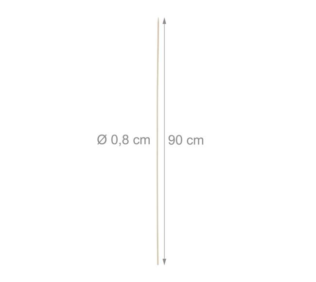 100 bambukinių iešmelių 90 cm ilgio3
