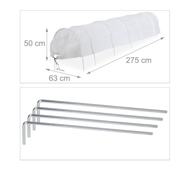 2 PVC auginimo tunelių rinkinys 3,4 m3