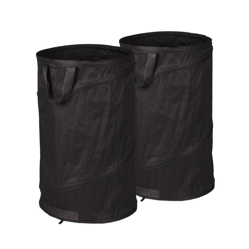 2 iššokančių sodo maišų rinkinys 120 L juodas0