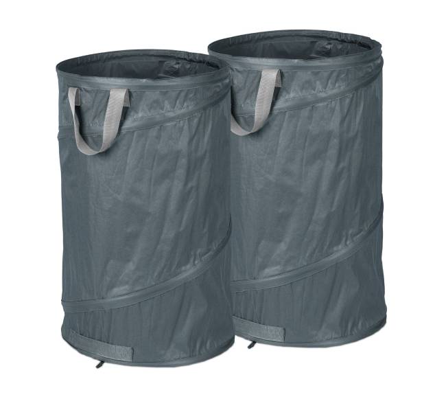 2 iššokančių sodo maišų rinkinys 120 L pilki0