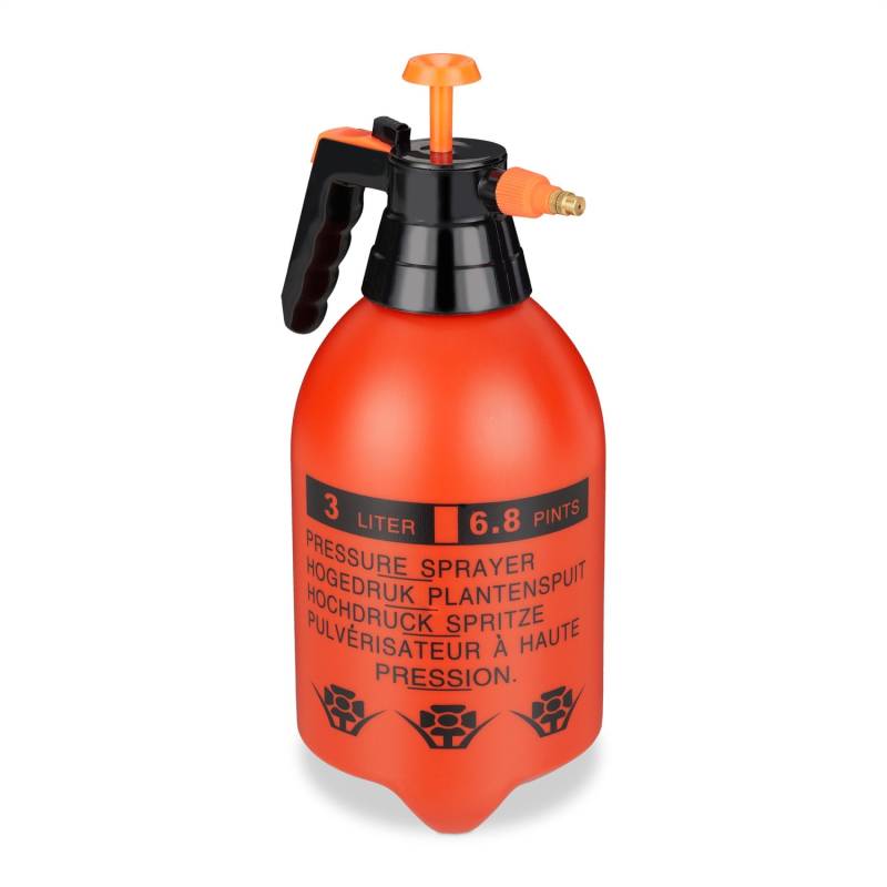 Oranžinis purkštuvas butelis, talpa 3 l0