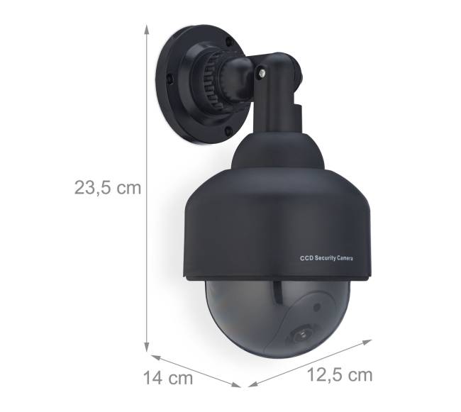 Juodas manekenas kamera kupolo formos3