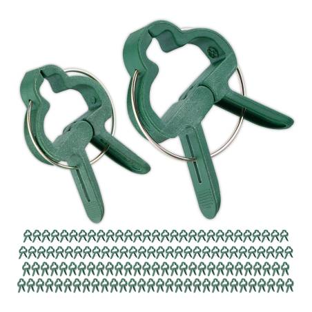 Augalų spaustukai 120 vnt. rinkinys0