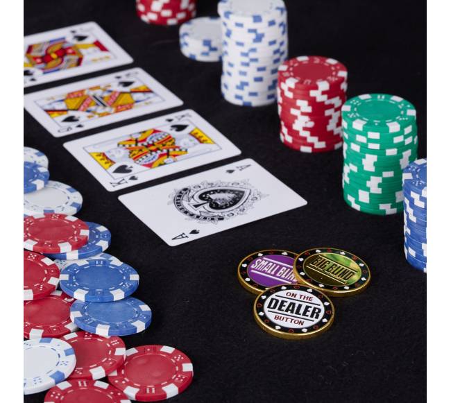 Metalinių pokerio mygtukų rinkinys1