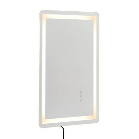 LED vonios veidrodis su trimis spalvomis ir antirūko funkcija 50 x 70 cm0