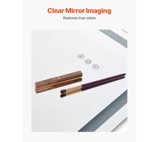 Led veidrodinė lemputė su anti rūko funkcija4