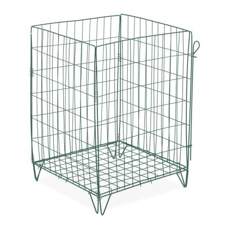 Metalinis kompostavimo konteineris su dugno grotelėmis0