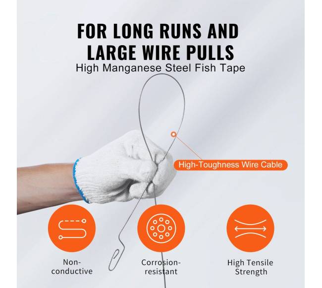 Žvejybos juosta kabelių traukikliui, 36.6 m2