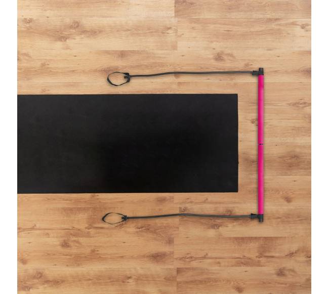 Pilates lazda su pasipriešinimo juostomis1