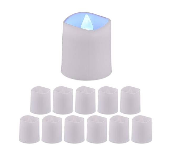 12x LED žvakės0