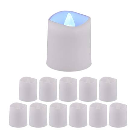 12x LED žvakės0
