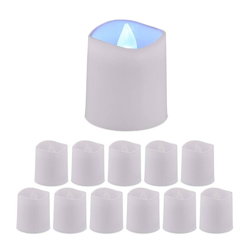 12x LED žvakės0