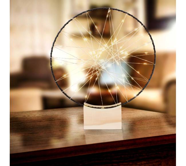 LED šviesos žiedo dekoracija 25 cm1