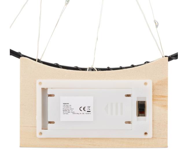 LED šviesos žiedo dekoracija 25 cm5