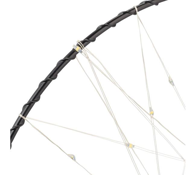 LED šviesos žiedo dekoracija 25 cm6