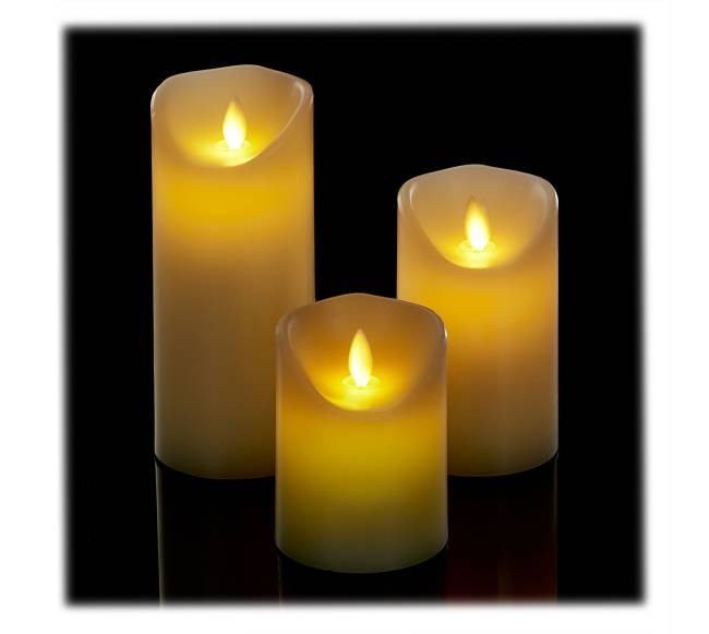 3 LED žvakių rinkinys0