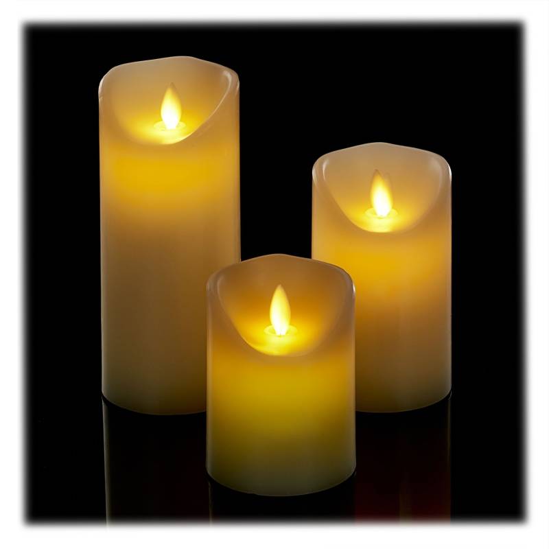 3 LED žvakių rinkinys0