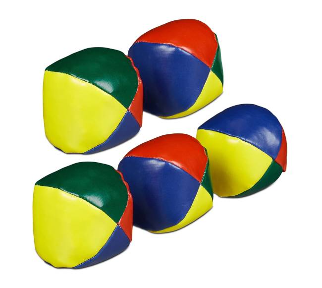 5x žongliravimo kamuoliukų rinkinys0