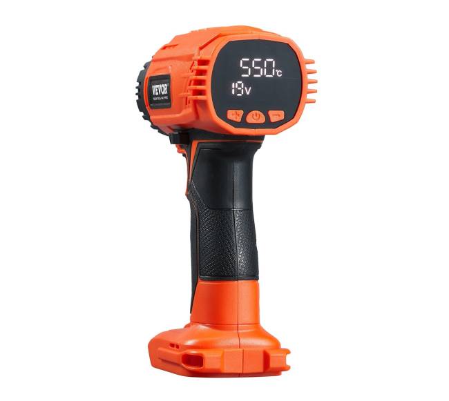 Belaidis karšto oro pistoletas su LCD ekranu8