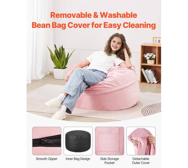 Apvali 3 pėdų sėdmaišis su užvalkalu4