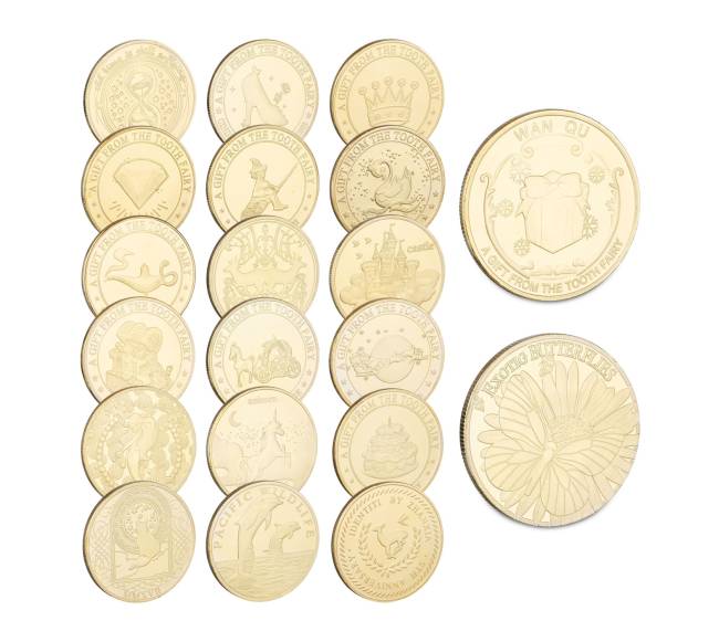 20 dantų fėjos monetų rinkinys0