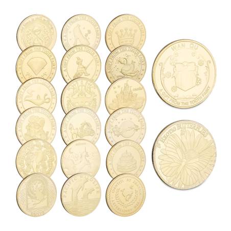 20 dantų fėjos monetų rinkinys0