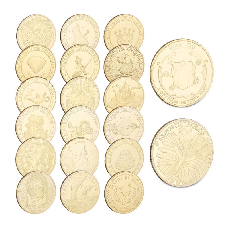 20 dantų fėjos monetų rinkinys0