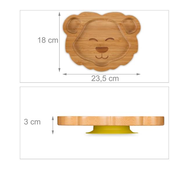 „Lion“ kūdikių lėkštė su siurbtuku3