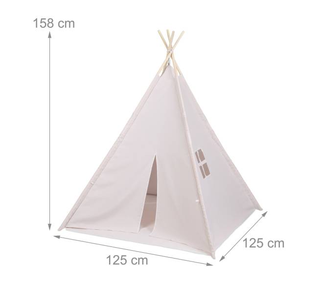 Žaidimų palapinė tipi su grindų kilimėliu3