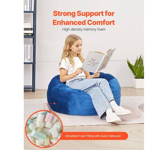 Apvali mėlyna sėdmaišė 3 pėdų3