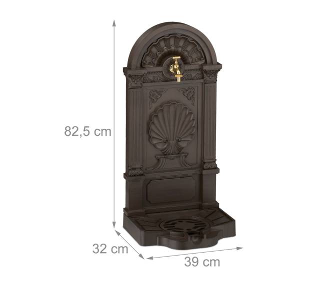 Vandens fontanas su kriauklės ornamentu3